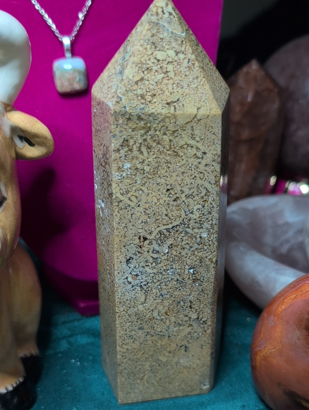 Fossilized Coral, Shale And Marine Life Tower Crystal
